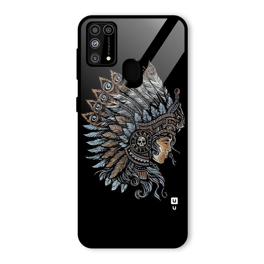 Tribal Design Glass Back Case for Galaxy F41