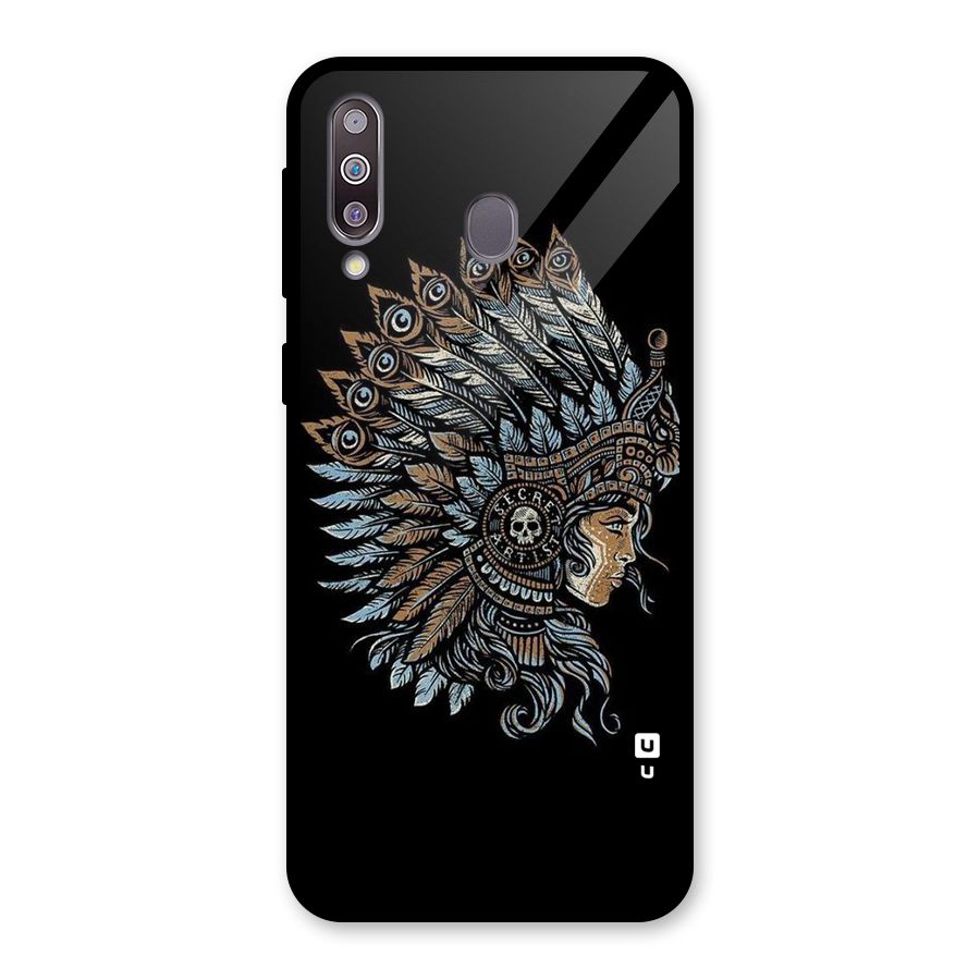 Tribal Design Glass Back Case for Galaxy M30