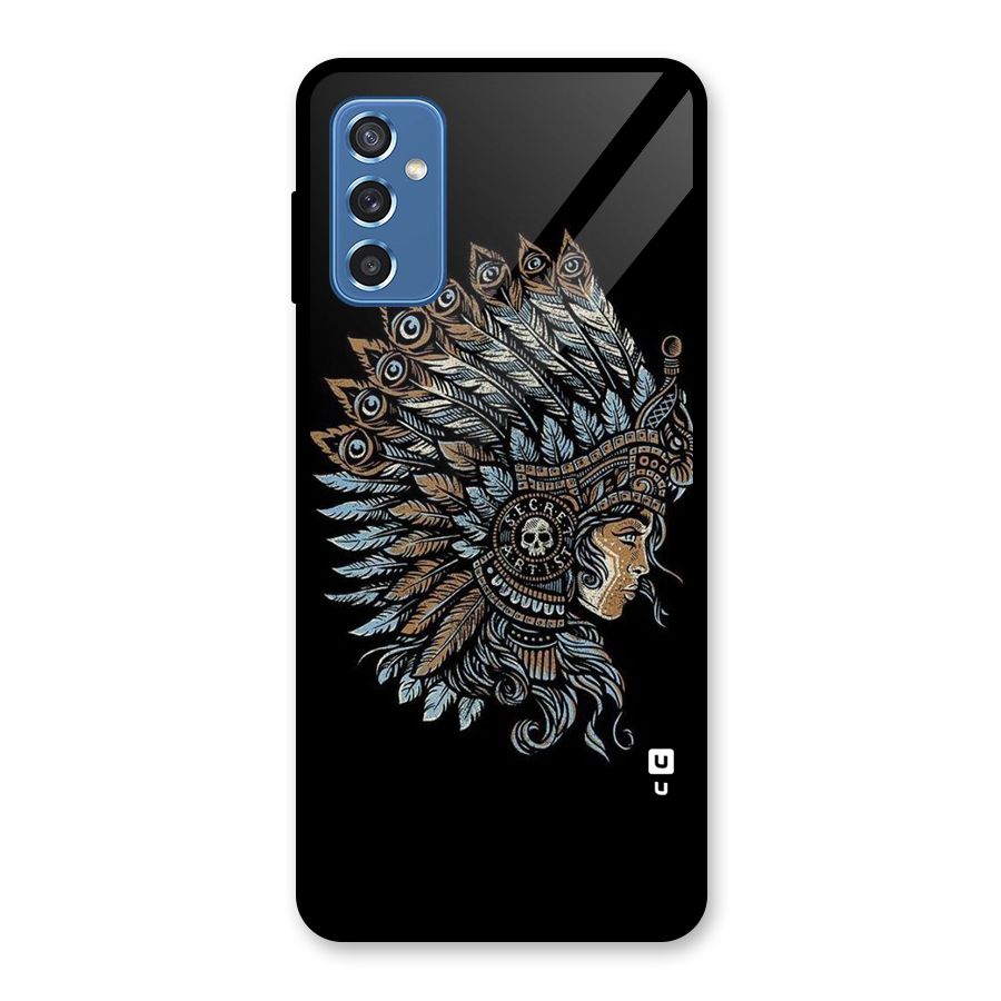 Tribal Design Glass Back Case for Galaxy M52 5G