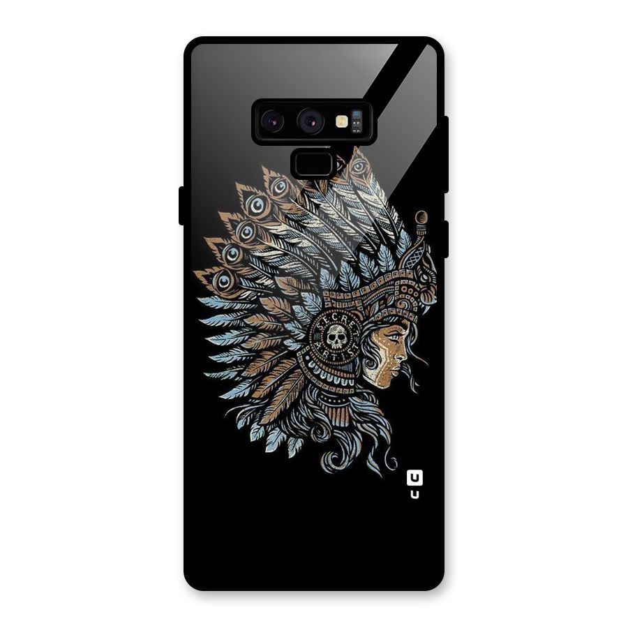 Tribal Design Glass Back Case for Galaxy Note 9