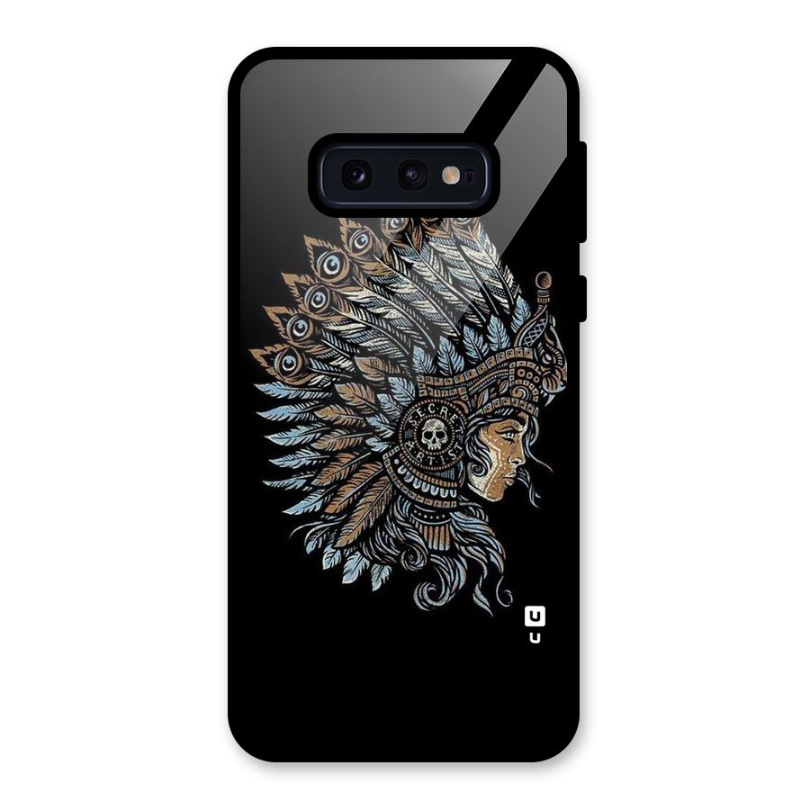 Tribal Design Glass Back Case for Galaxy S10e