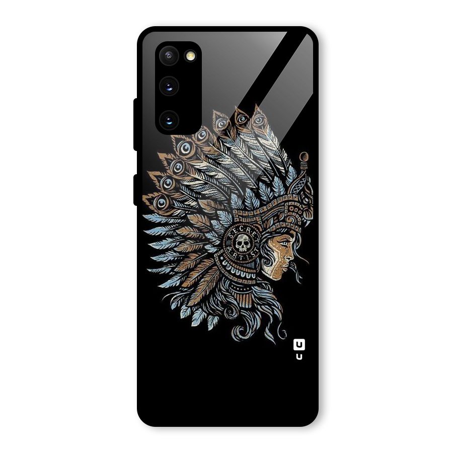 Tribal Design Glass Back Case for Galaxy S20 FE 5G