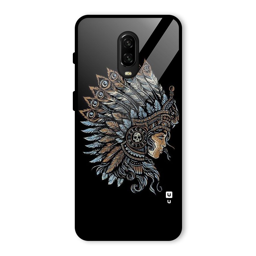 Tribal Design Glass Back Case for OnePlus 6T