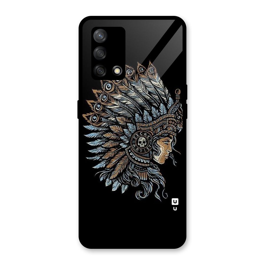 Tribal Design Glass Back Case for Oppo F19