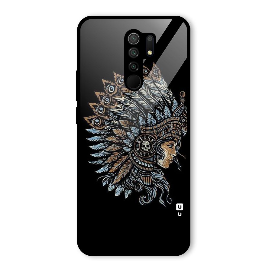 Tribal Design Glass Back Case for Poco M2