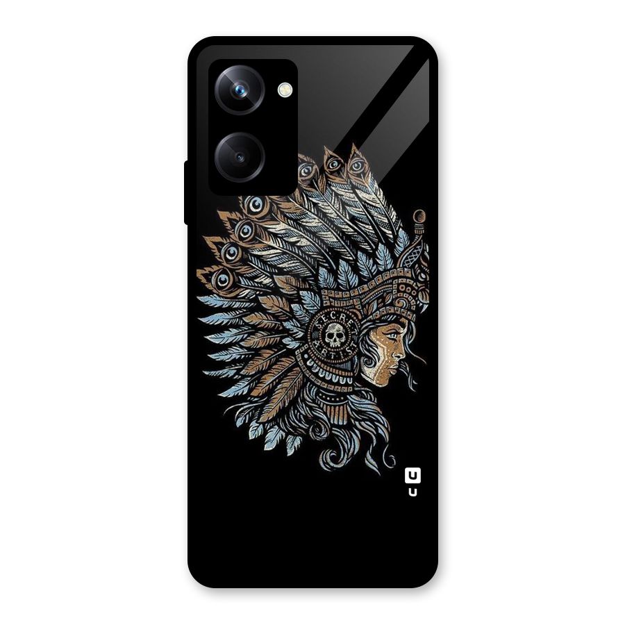 Tribal Design Glass Back Case for Realme 10 Pro