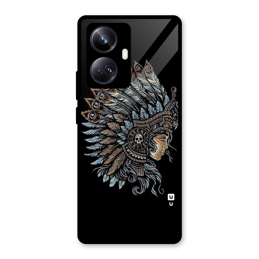 Tribal Design Glass Back Case for Realme 10 Pro Plus