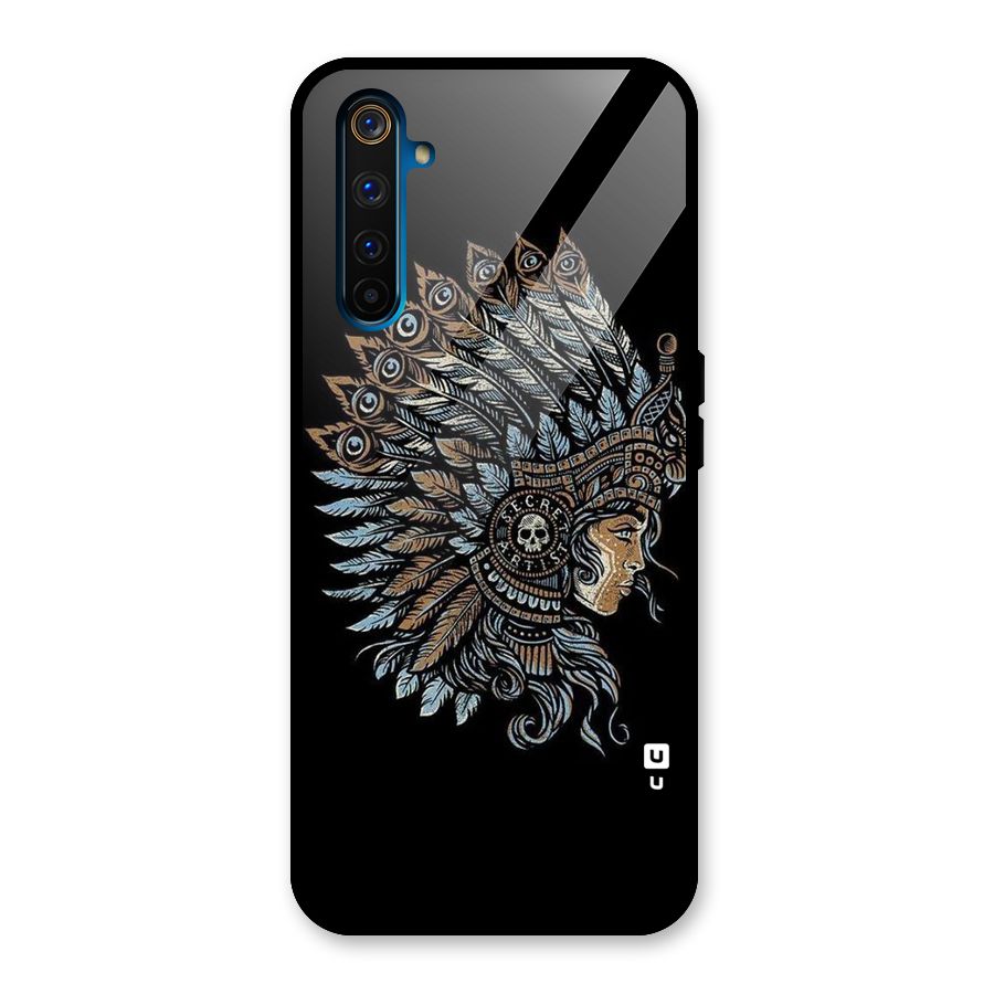 Tribal Design Glass Back Case for Realme 6 Pro