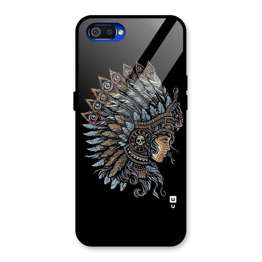 Tribal Design Glass Back Case for Realme C2