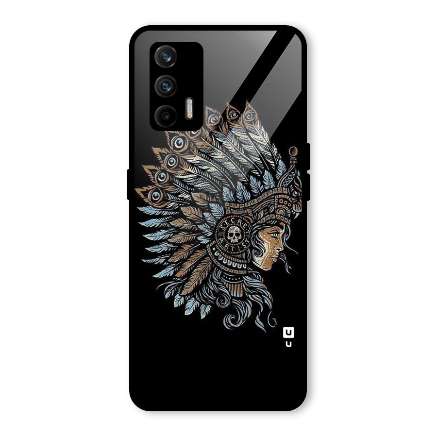 Tribal Design Glass Back Case for Realme GT 5G