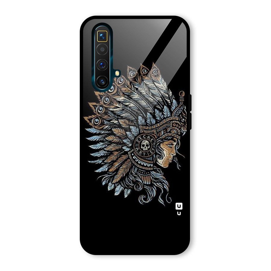 Tribal Design Glass Back Case for Realme X3