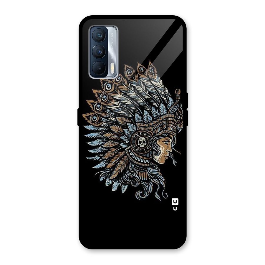 Tribal Design Glass Back Case for Realme X7
