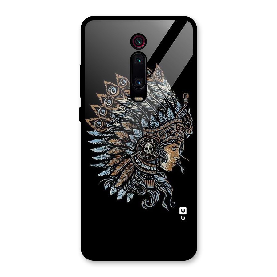 Tribal Design Glass Back Case for Redmi K20 Pro