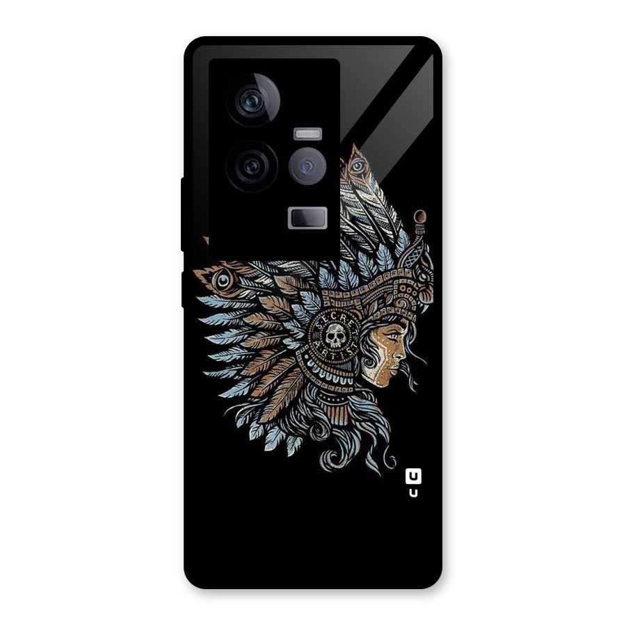 Tribal Design Glass Back Case for Vivo iQOO 11 5G