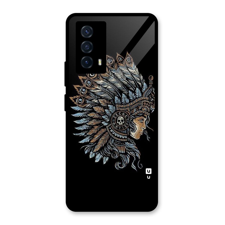 Tribal Design Glass Back Case for Vivo iQOO Z5