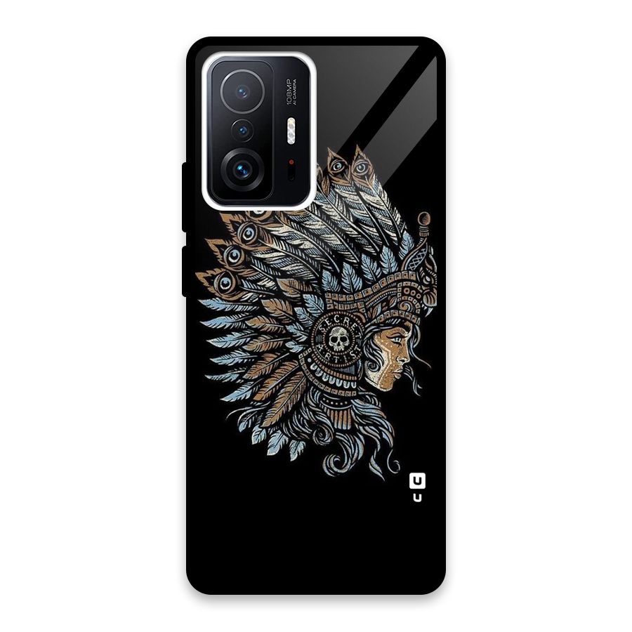Tribal Design Glass Back Case for Xiaomi 11T Pro