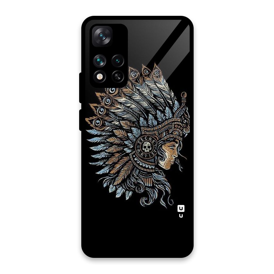 Tribal Design Glass Back Case for Xiaomi 11i HyperCharge 5G