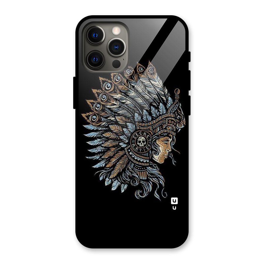 Tribal Design Glass Back Case for iPhone 12 Pro Max