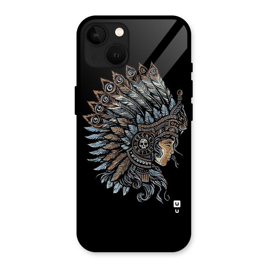 Tribal Design Glass Back Case for iPhone 13