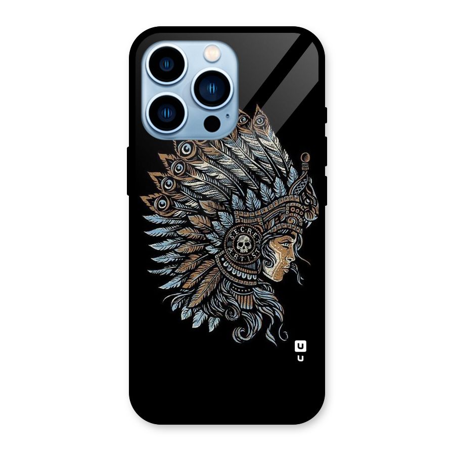 Tribal Design Glass Back Case for iPhone 13 Pro