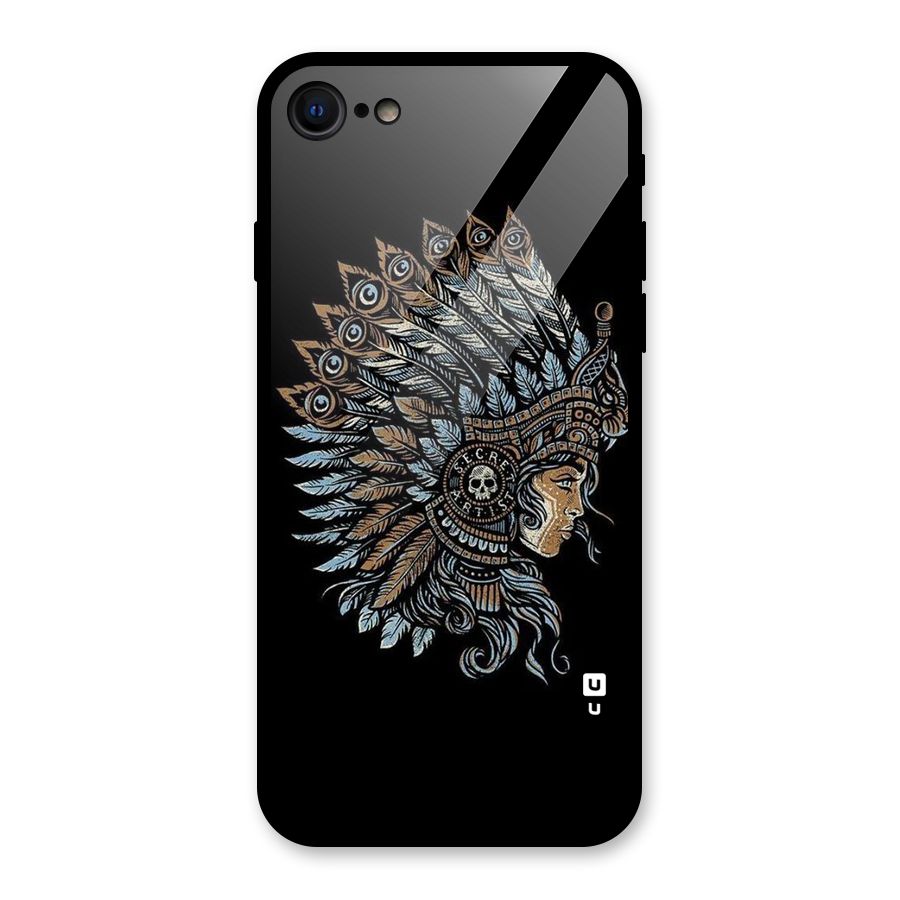 Tribal Design Glass Back Case for iPhone SE 2022