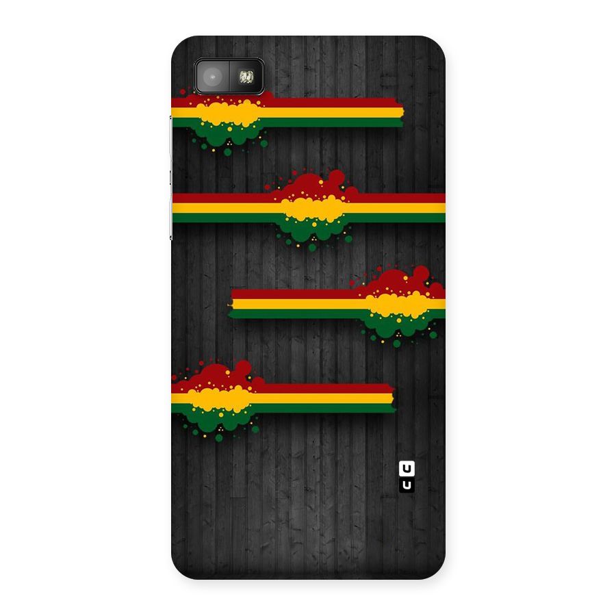 Tricolor Splash Design Back Case for Blackberry Z10