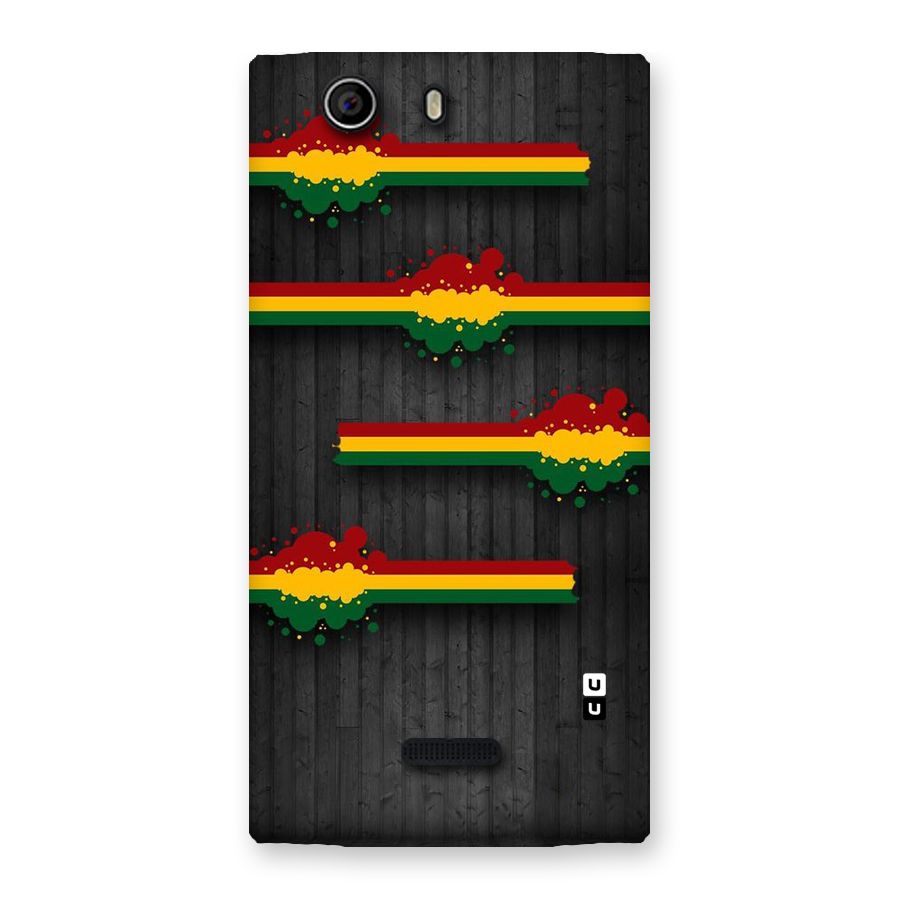 Tricolor Splash Design Back Case for Canvas Nitro 2 E311