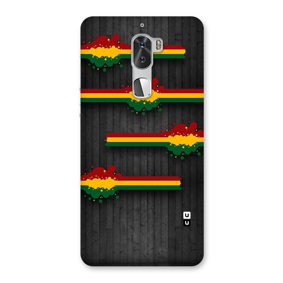 Tricolor Splash Design Back Case for Coolpad Cool 1