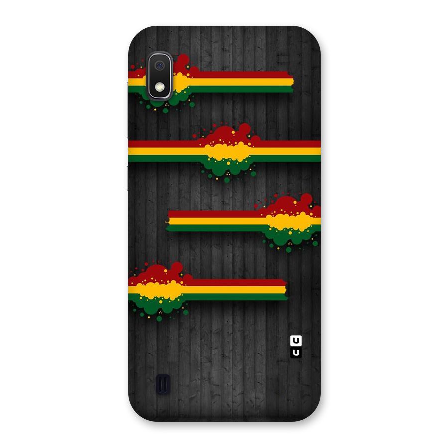 Tricolor Splash Design Back Case for Galaxy A10