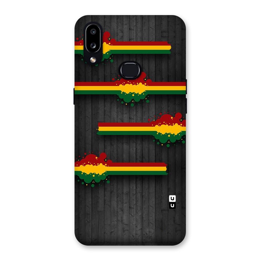 Tricolor Splash Design Back Case for Galaxy A10s