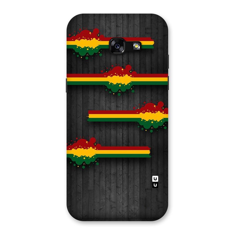 Tricolor Splash Design Back Case for Galaxy A5 2017