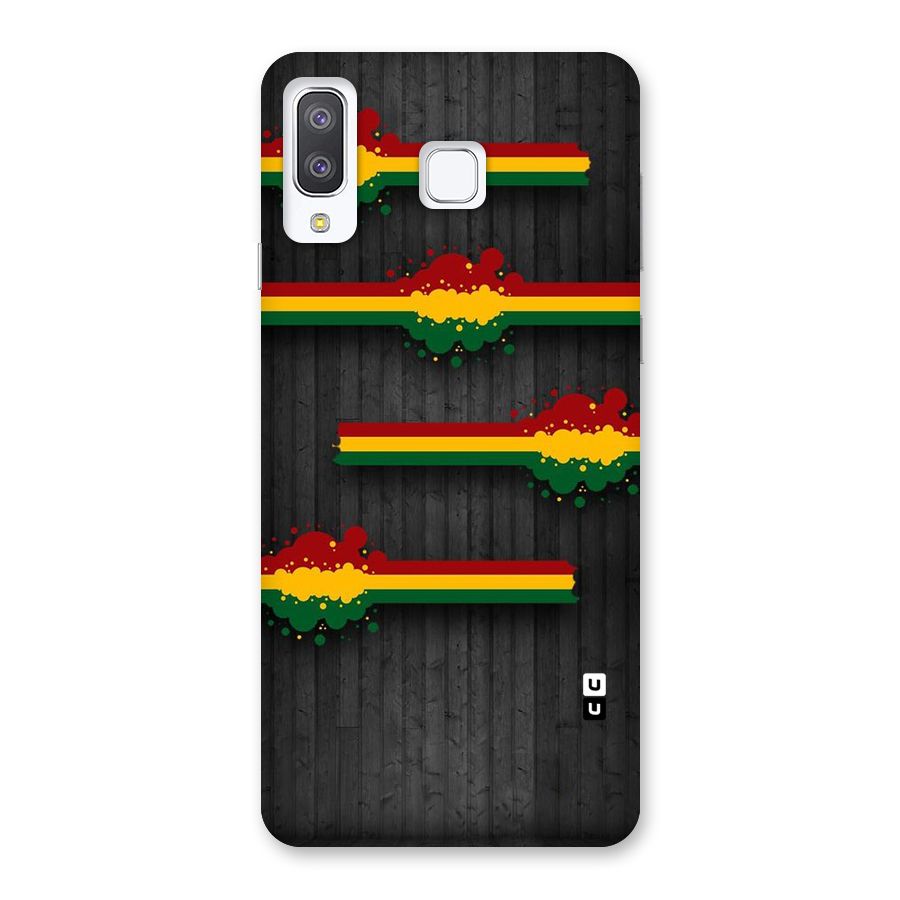 Tricolor Splash Design Back Case for Galaxy A8 Star