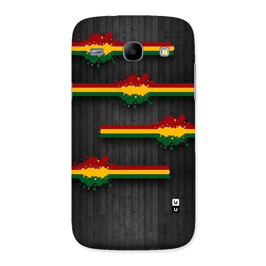 Tricolor Splash Design Back Case for Galaxy Core