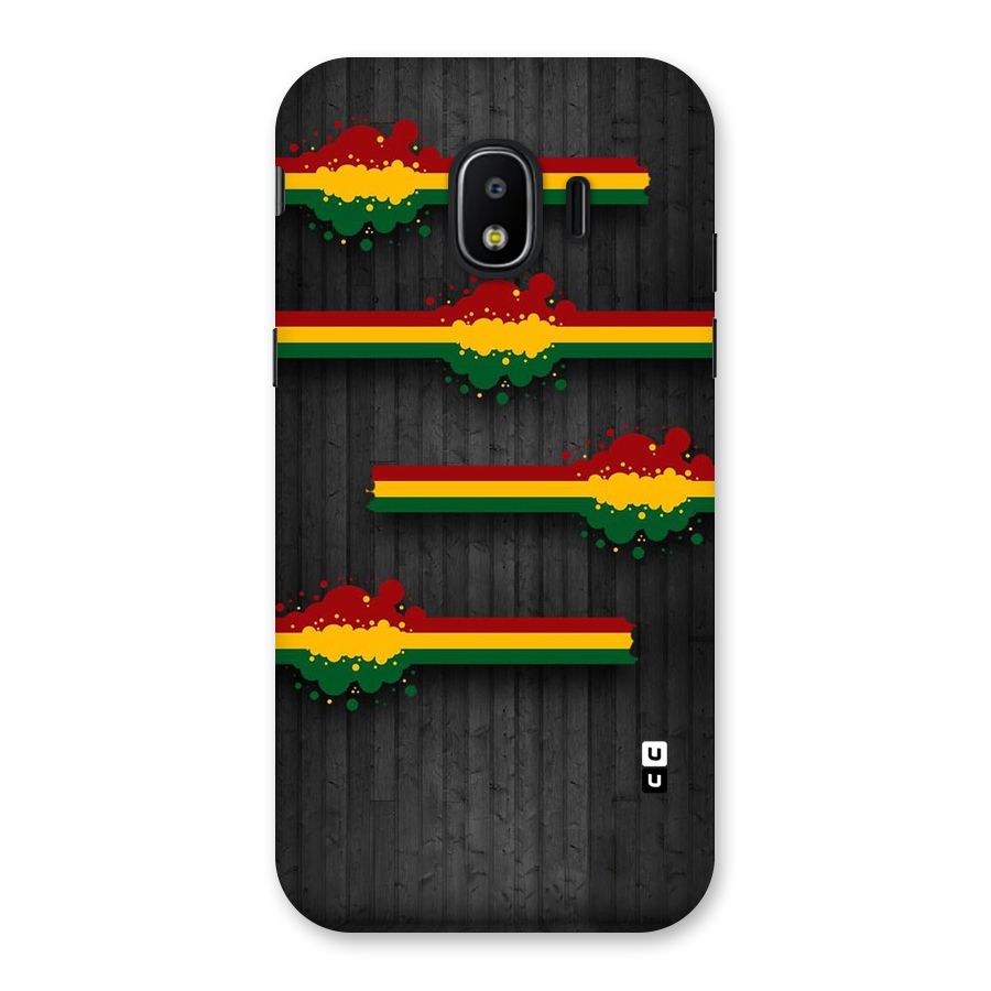 Tricolor Splash Design Back Case for Galaxy J2 Pro 2018
