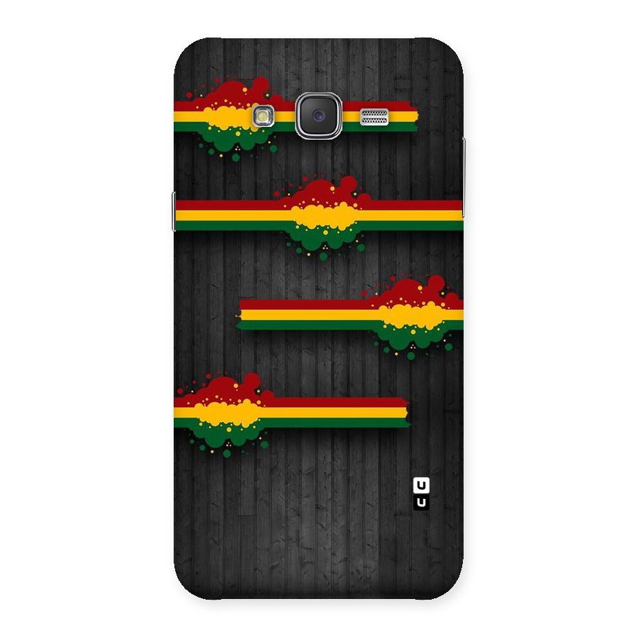 Tricolor Splash Design Back Case for Galaxy J7