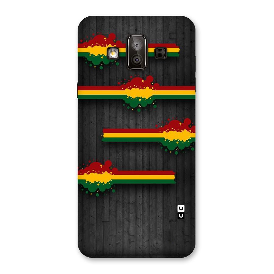 Tricolor Splash Design Back Case for Galaxy J7 Duo