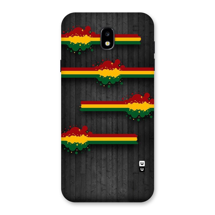 Tricolor Splash Design Back Case for Galaxy J7 Pro