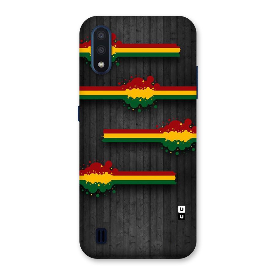 Tricolor Splash Design Back Case for Galaxy M01