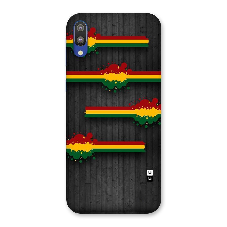 Tricolor Splash Design Back Case for Galaxy M10