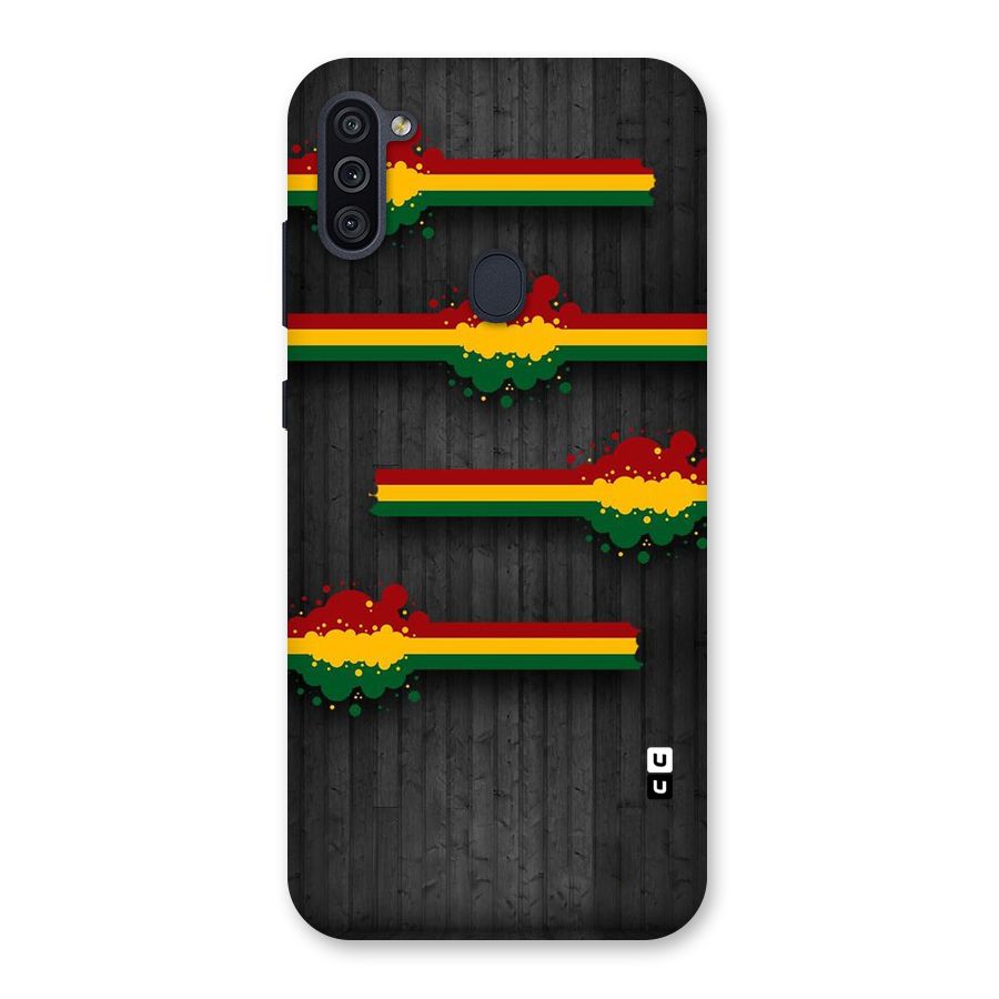 Tricolor Splash Design Back Case for Galaxy M11