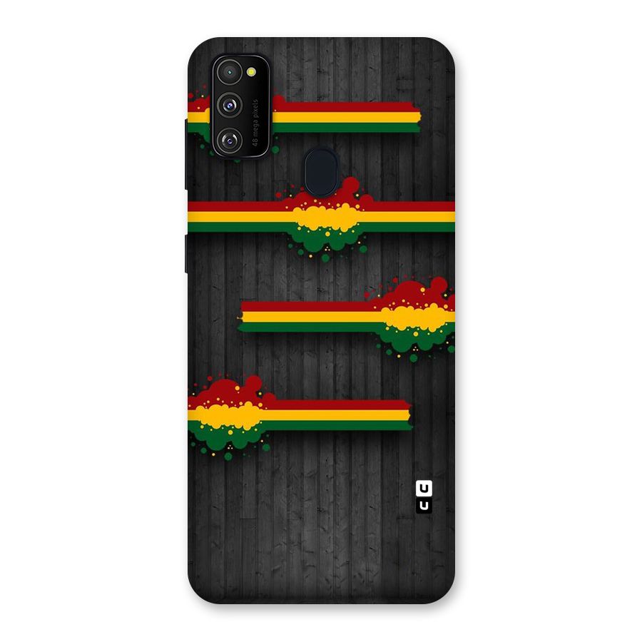 Tricolor Splash Design Back Case for Galaxy M30s