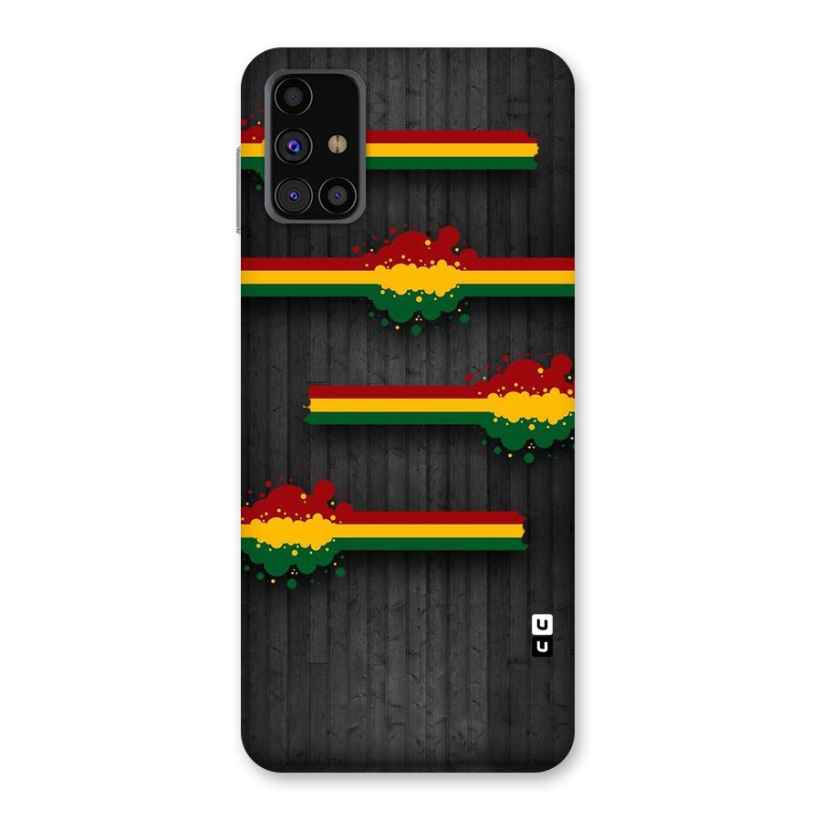 Tricolor Splash Design Back Case for Galaxy M31s