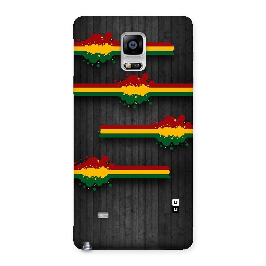 Tricolor Splash Design Back Case for Galaxy Note 4