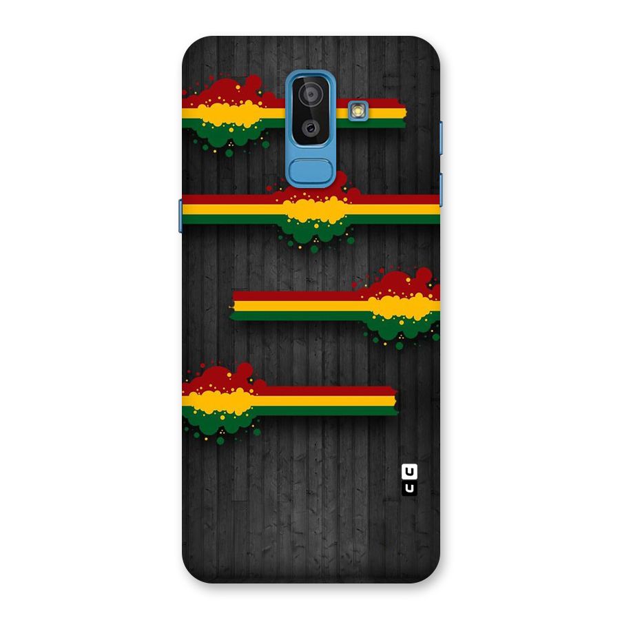 Tricolor Splash Design Back Case for Galaxy On8 (2018)