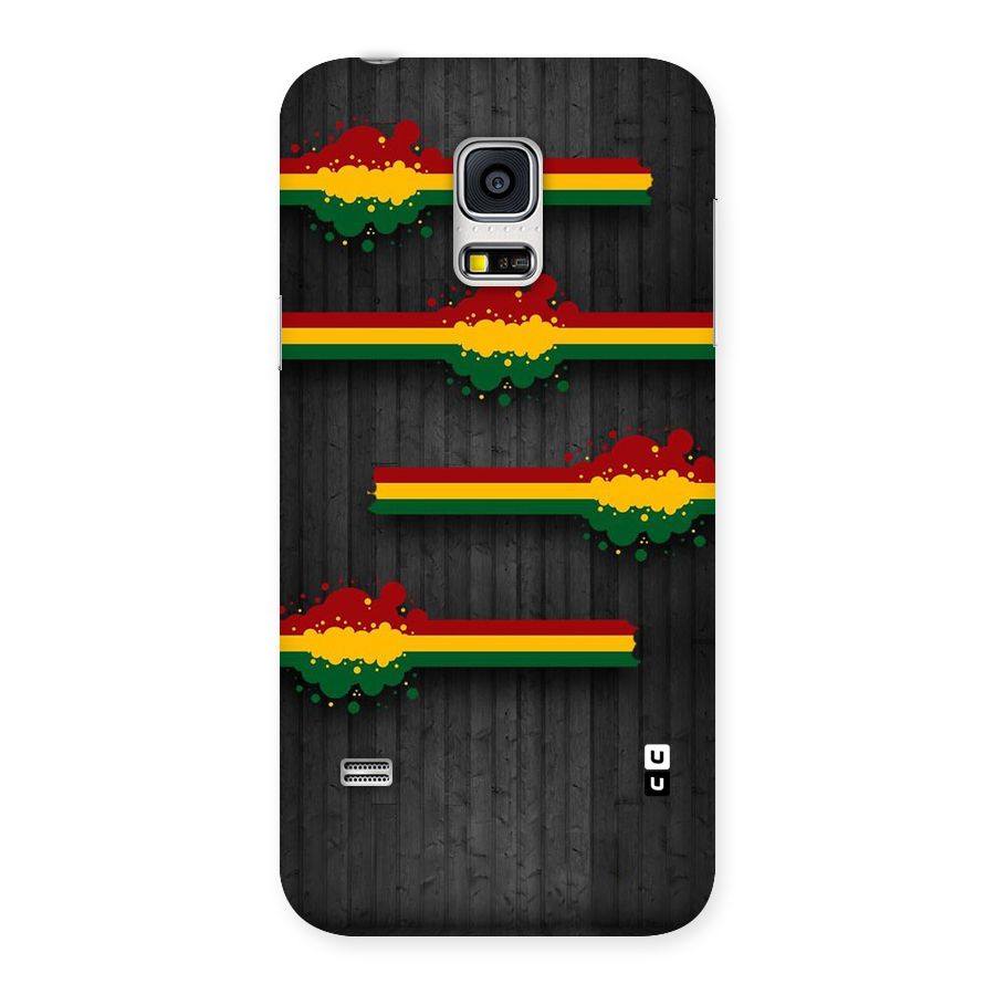 Tricolor Splash Design Back Case for Galaxy S5 Mini