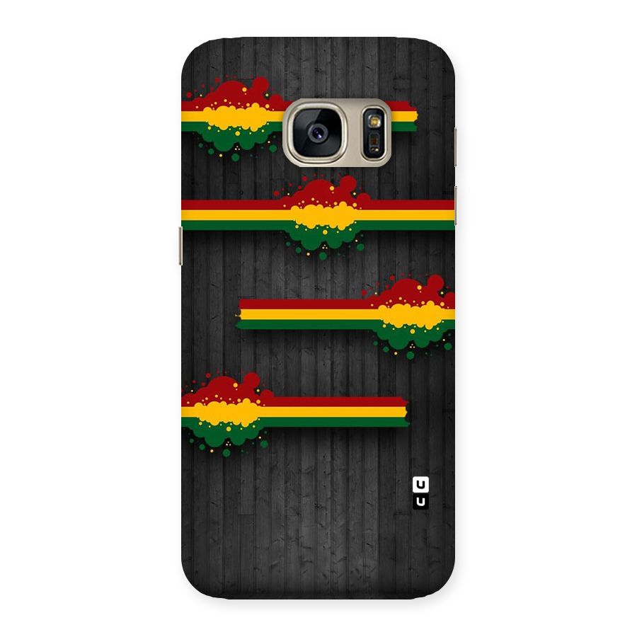 Tricolor Splash Design Back Case for Galaxy S7