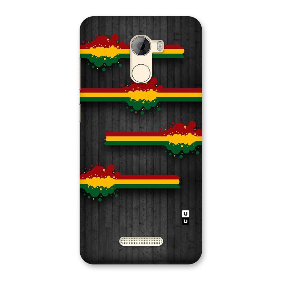 Tricolor Splash Design Back Case for Gionee A1 LIte