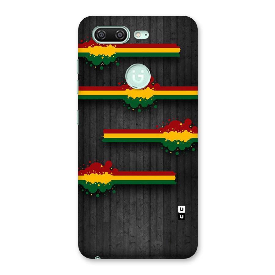 Tricolor Splash Design Back Case for Gionee S10
