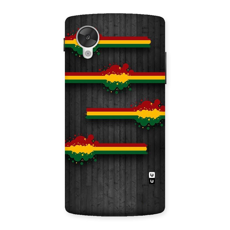 Tricolor Splash Design Back Case for Google Nexsus 5
