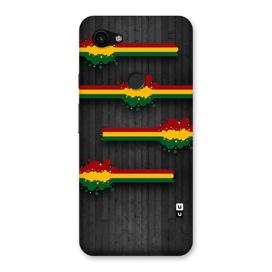 Tricolor Splash Design Back Case for Google Pixel 3a XL